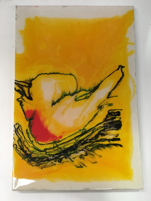 ARTWORK, Canvas - Yellow Bird In Resin (Medium)